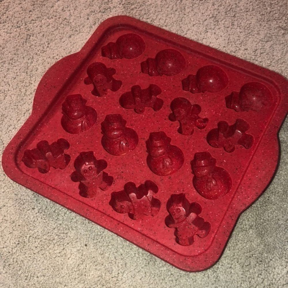 Threshold Silicone Mold Ice Muffins & More Christmas Snowman Gingerbrea…‎